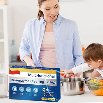 🔥Cumpără 1, primești 2 gratis🔥 (Cumpără mai mult, primești mai mult) Tablete de curățare multifuncționale cu bioenzimă