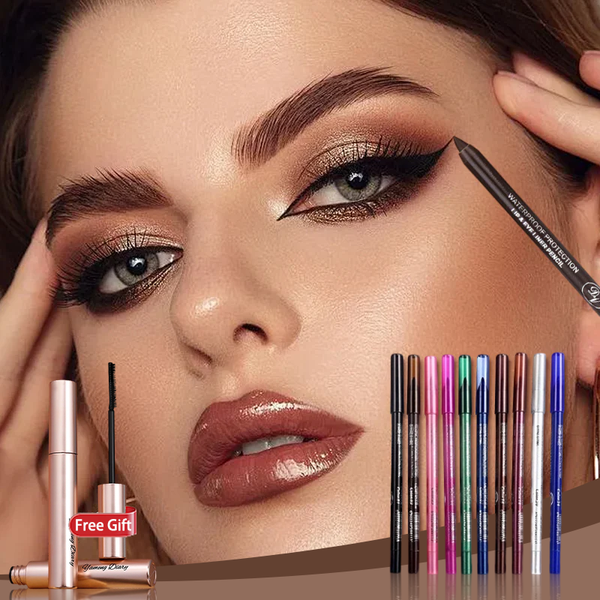 ✨Reducere Flash 60%✨Noua frumusețe preferată din 2025? 10 pixuri gel colorate pentru eyeliner