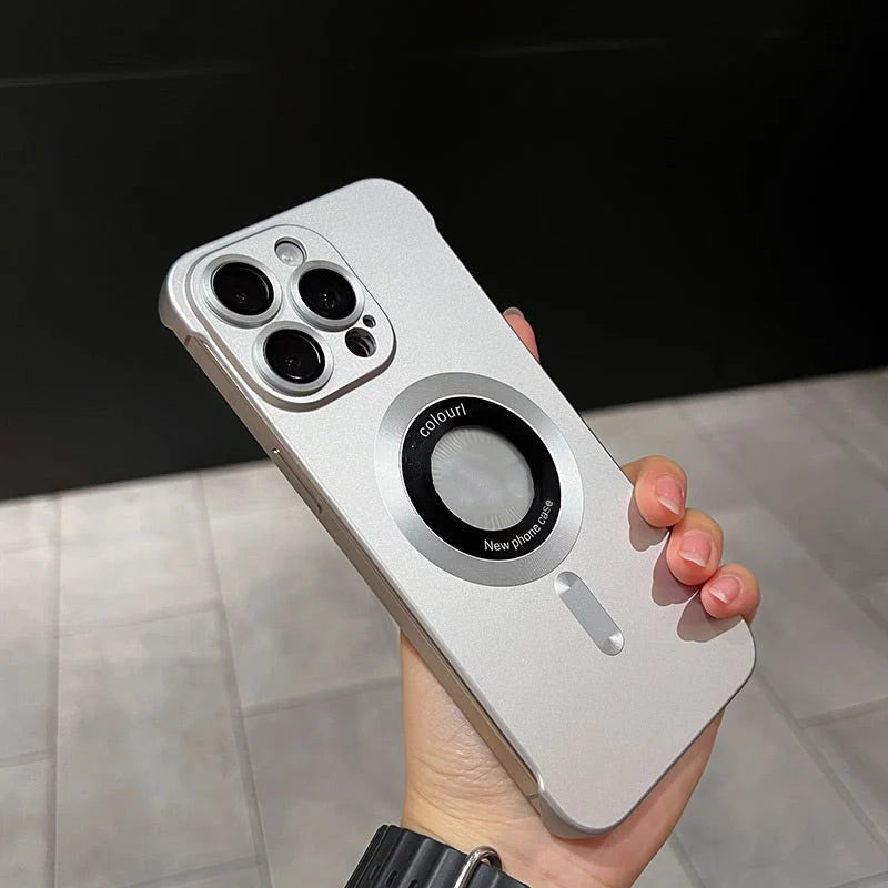 【iPhone 12-16】Carcasă ultra-subțire pentru iPhone, vopsea metalică, magnetică, textură mată