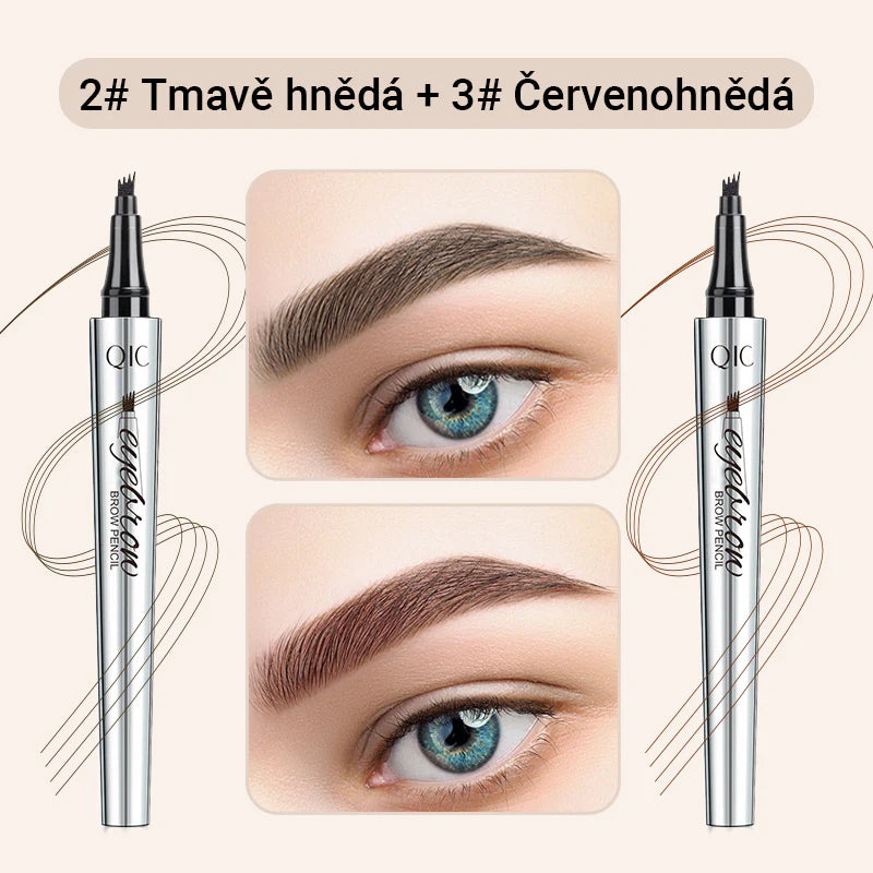 Creion de sprâncene multifuncțional cu 4 capete (2 bucăți, 🎁1 gratuit)