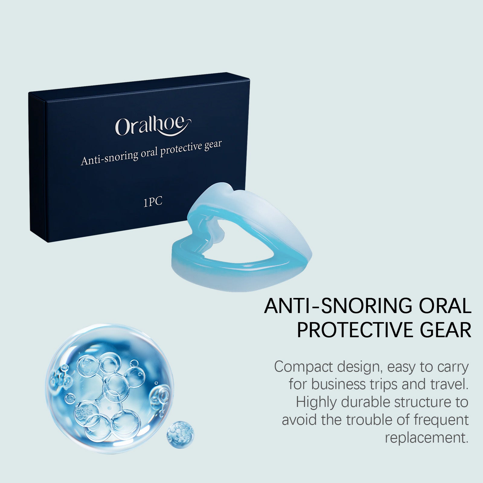 ✨【Magazin oficial al mărcii】 Flanora® Muștiuc reglabil anti-sforăit, mărime universală