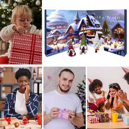 Calendarul de Advent 2025 cu elfi de Crăciun