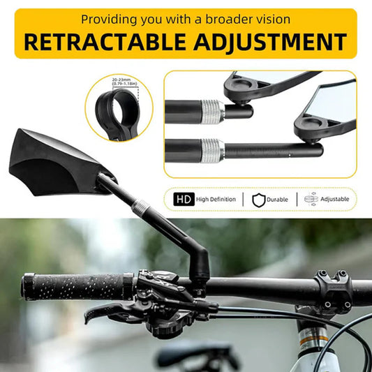 Oglindă reglabilă la 360° pentru ghidonul bicicletei