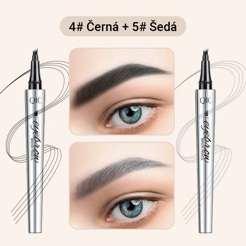 Creion de sprâncene multifuncțional cu 4 capete (2 bucăți, 🎁1 gratuit)