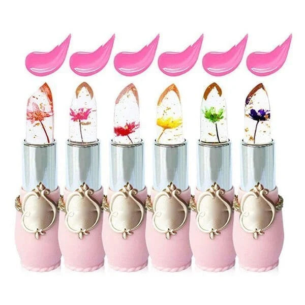 《Ruj de culoare Crystal Jelly Flower care își schimbă culoarea》🔥Cumpără unul și primești unul gratuit