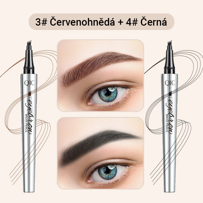 Creion de sprâncene multifuncțional cu 4 capete (2 bucăți, 🎁1 gratuit)