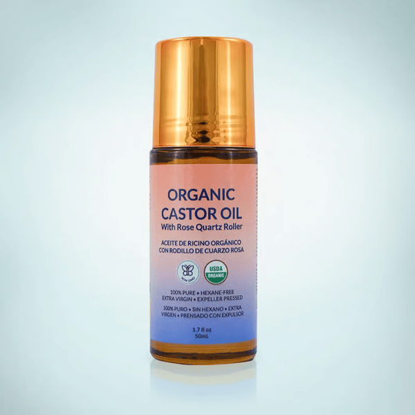 ✨ Roll-on cu ulei de ricin organic - Pentru o piele radiantă, păr bogat și relaxare