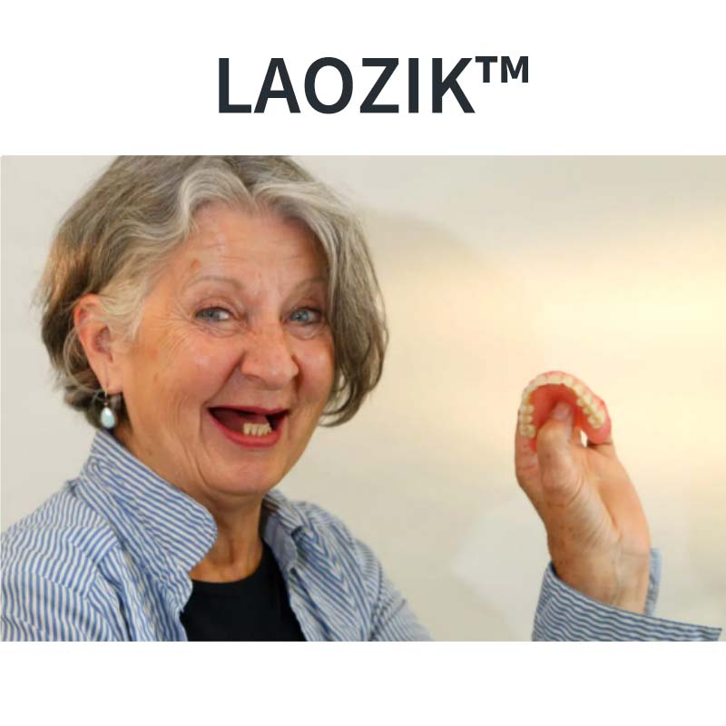 Proteze dentare funcționale LAOZIK™ cu ajustare adaptabilă – Fabricate în SUA și certificate de FDA