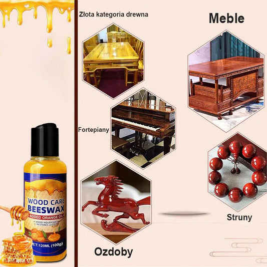 【🔥 Cumpără unul Obține unul gratuit🔥】Balsam natural pentru lemn cu ceară de albine și ulei de portocale
