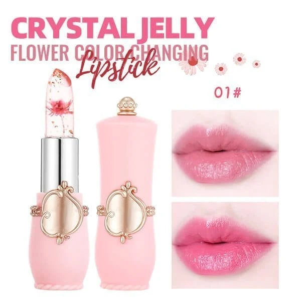 《Ruj de culoare Crystal Jelly Flower care își schimbă culoarea》🔥Cumpără unul și primești unul gratuit