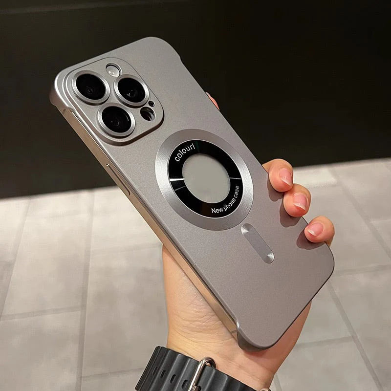 【iPhone 12-16】Carcasă ultra-subțire pentru iPhone, vopsea metalică, magnetică, textură mată