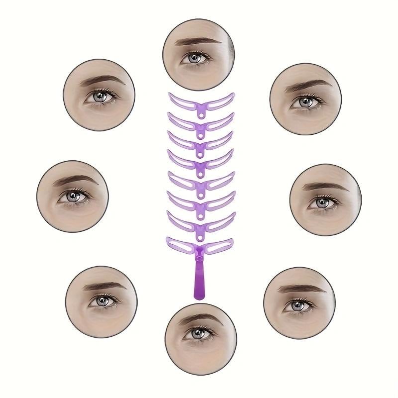 Miracolul modelării sprâncenelor: Șabloane pentru sprâncene dintr-un singur cuvânt și șabloane manuale pentru sprâncene.（！！Cumpără unul, primești unul gratuit）