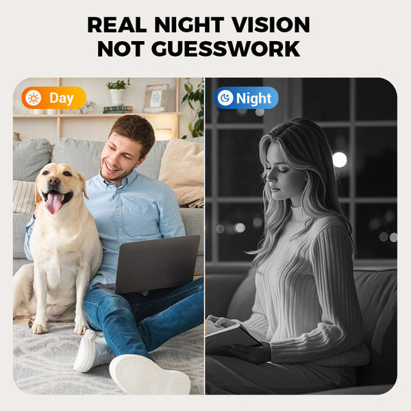 ❤️Mini cameră de supraveghere inteligentă HD cu vedere nocturnă (protecție la 150 de grade pe tot parcursul zilei)