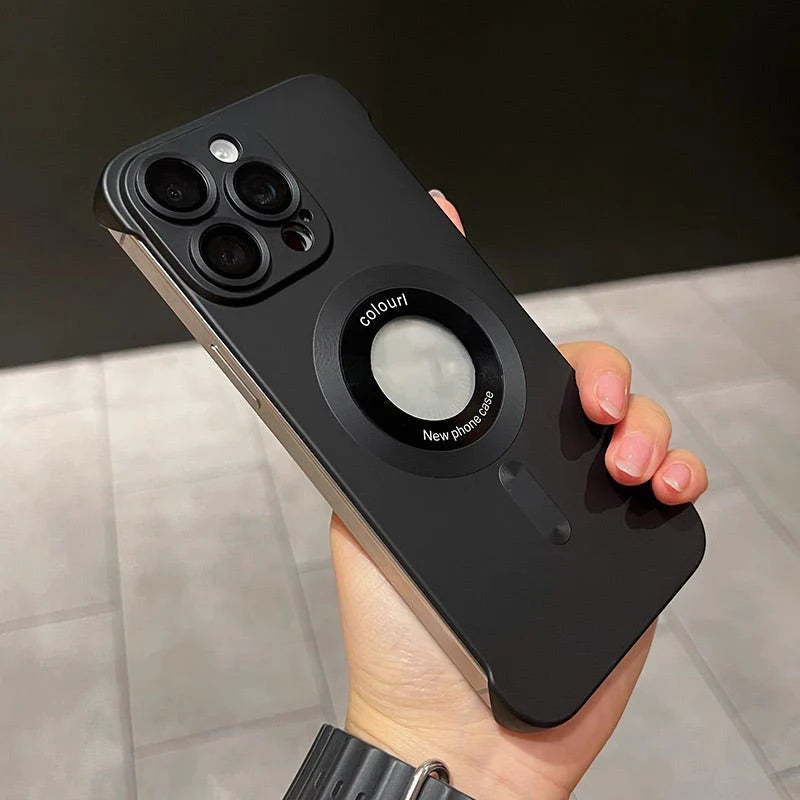 【iPhone 12-16】Carcasă ultra-subțire pentru iPhone, vopsea metalică, magnetică, textură mată