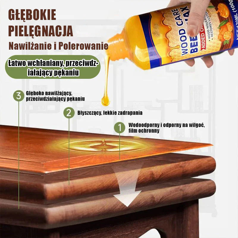【🔥 Cumpără unul Obține unul gratuit🔥】Balsam natural pentru lemn cu ceară de albine și ulei de portocale