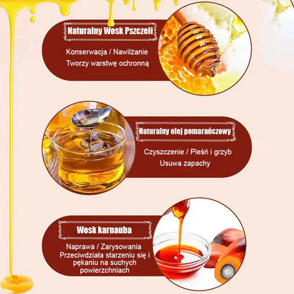 【🔥 Cumpără unul Obține unul gratuit🔥】Balsam natural pentru lemn cu ceară de albine și ulei de portocale