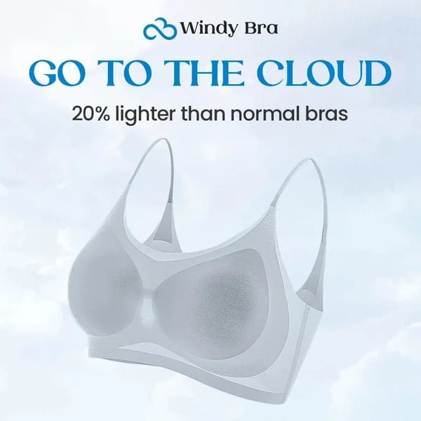 【M-4XL】WindyBra - Sutien de vară ultra-subțire, fără cusături, din mătase rece, confortabil, pentru mărimi mari