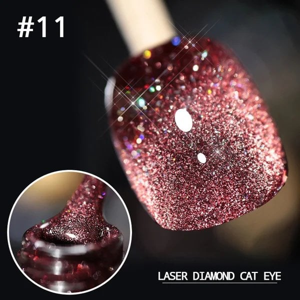 ✨Oja cu efect de ochi de pisică cu diamant laser (cumpără 4 și economisește 60%)