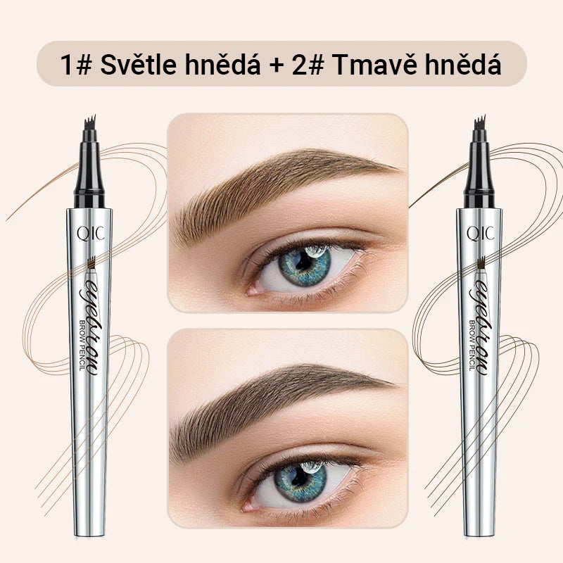Creion de sprâncene multifuncțional cu 4 capete (2 bucăți, 🎁1 gratuit)