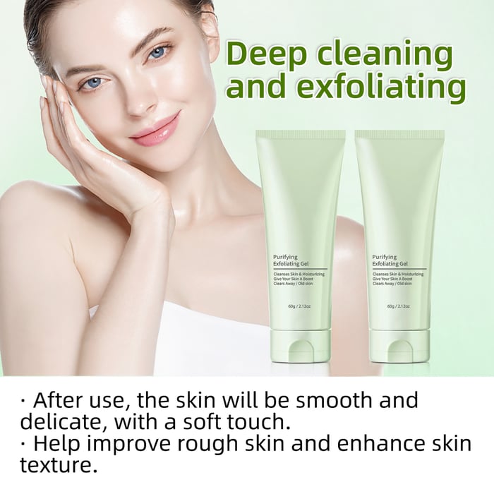 ✨Gel exfoliant purificant GreTeam. Curăță porii și mângâie ușor fața.