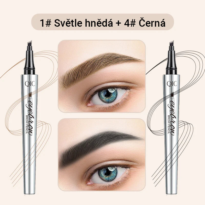 Creion de sprâncene multifuncțional cu 4 capete (2 bucăți, 🎁1 gratuit)