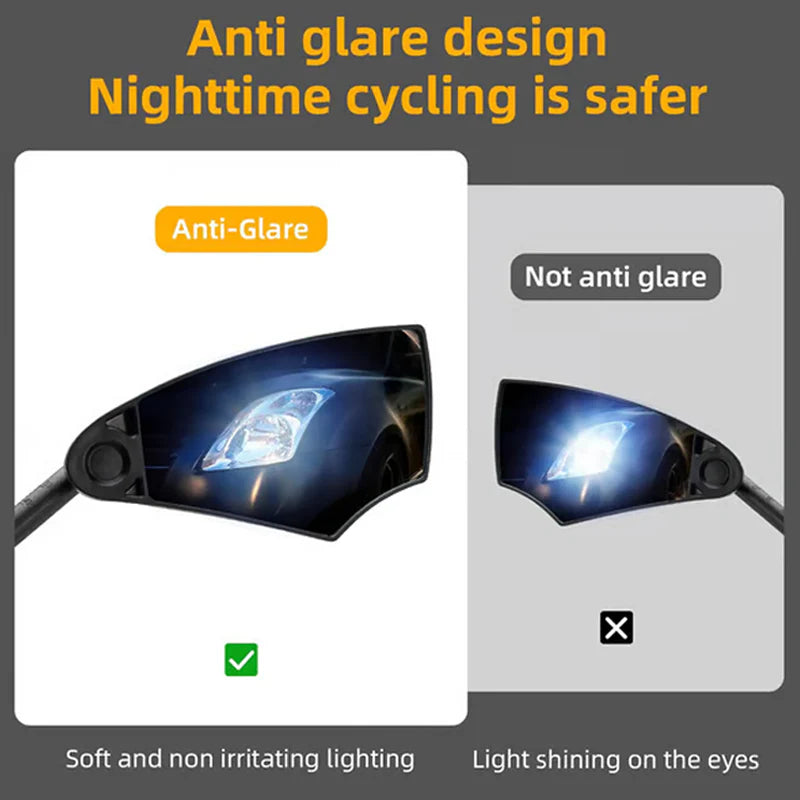 Oglindă reglabilă la 360° pentru ghidonul bicicletei
