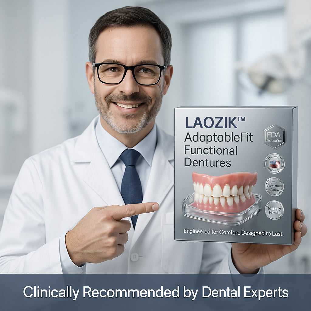 Proteze dentare funcționale LAOZIK™ cu ajustare adaptabilă – Fabricate în SUA și certificate de FDA