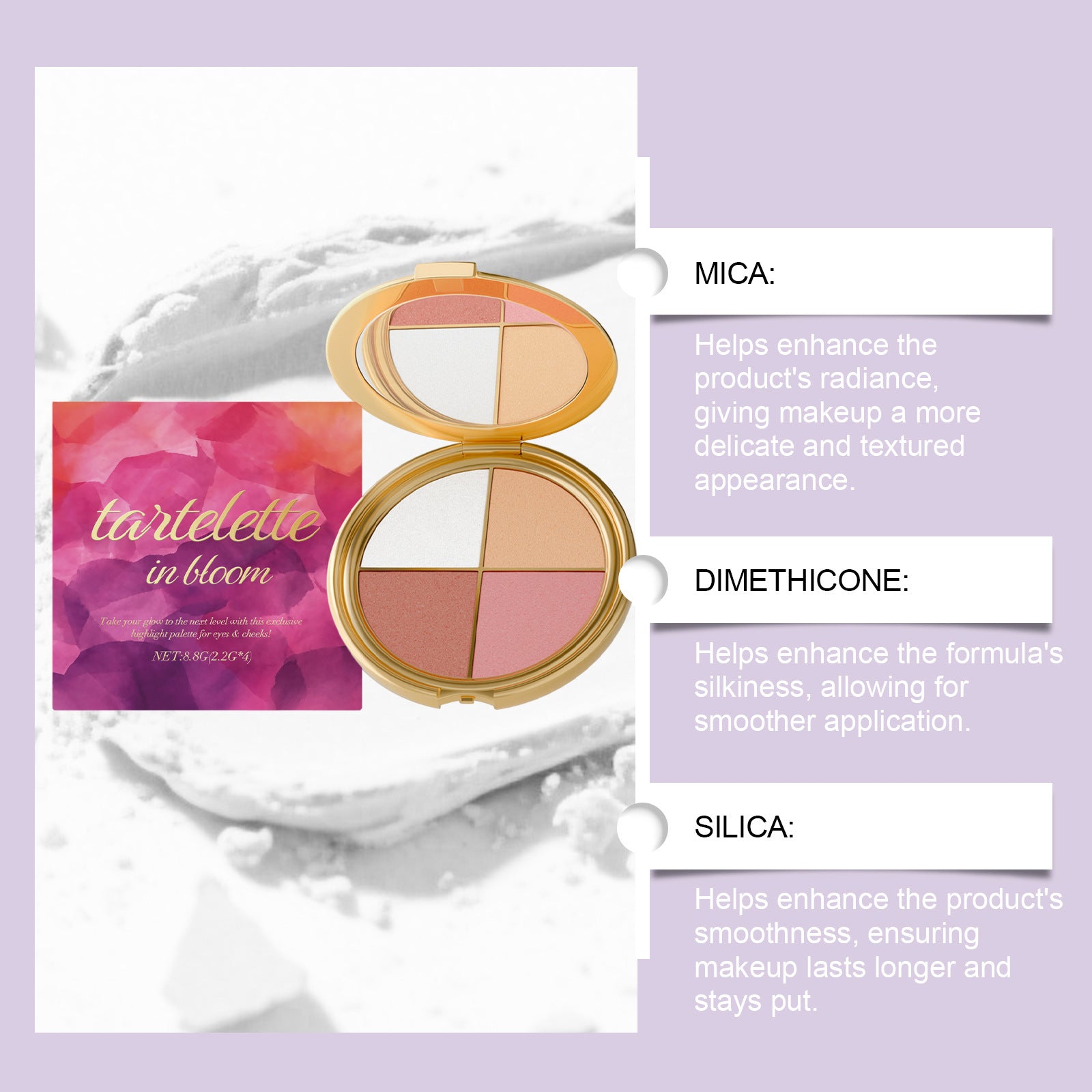 Glow Gallery highlightingeye & cheek palette