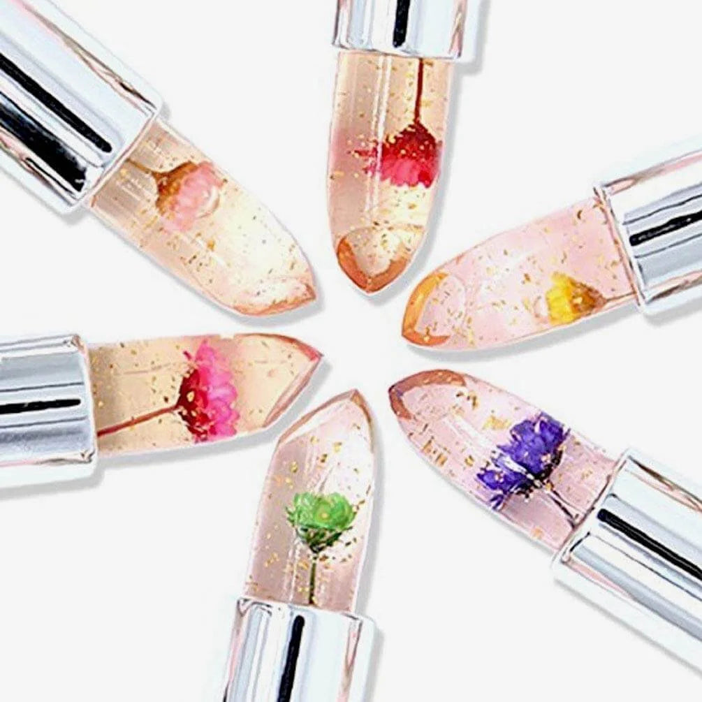 《Ruj de culoare Crystal Jelly Flower care își schimbă culoarea》🔥Cumpără unul și primești unul gratuit