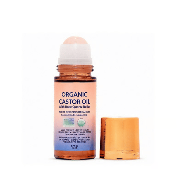 ✨ Roll-on cu ulei de ricin organic - Pentru o piele radiantă, păr bogat și relaxare