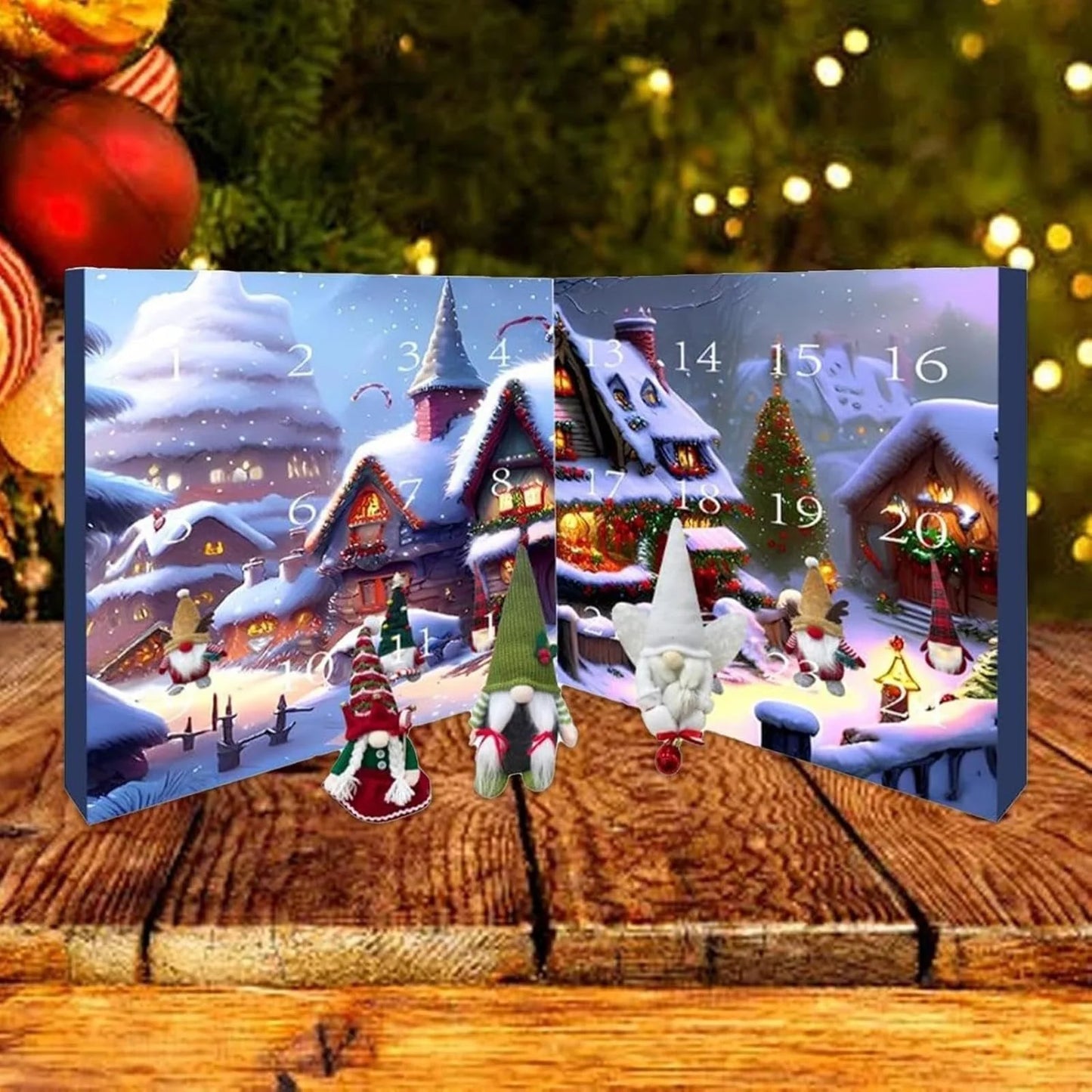 Calendarul de Advent 2025 cu elfi de Crăciun