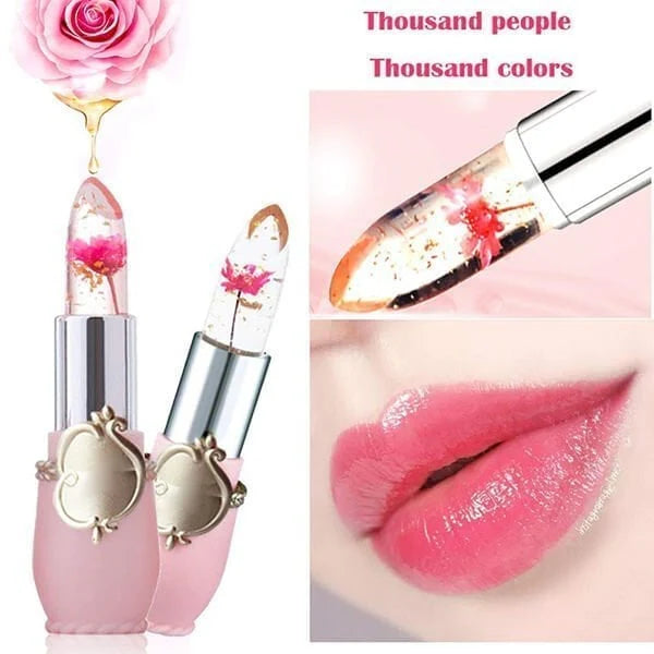 《Ruj de culoare Crystal Jelly Flower care își schimbă culoarea》🔥Cumpără unul și primești unul gratuit