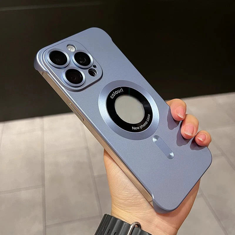 【iPhone 12-16】Carcasă ultra-subțire pentru iPhone, vopsea metalică, magnetică, textură mată