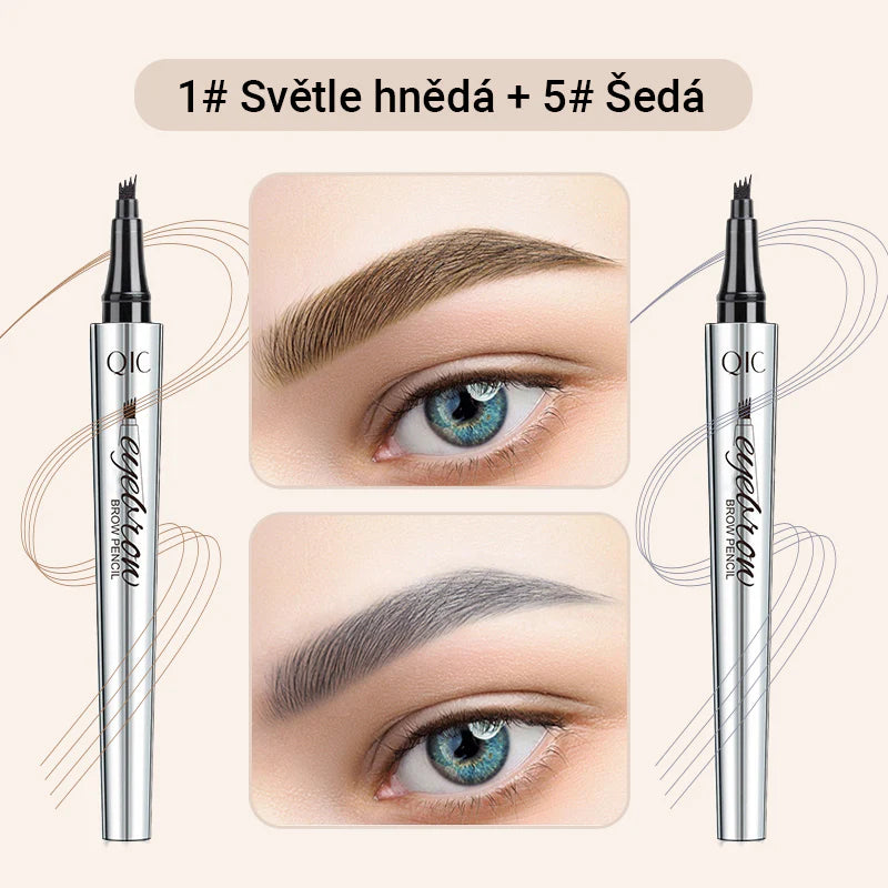 Creion de sprâncene multifuncțional cu 4 capete (2 bucăți, 🎁1 gratuit)
