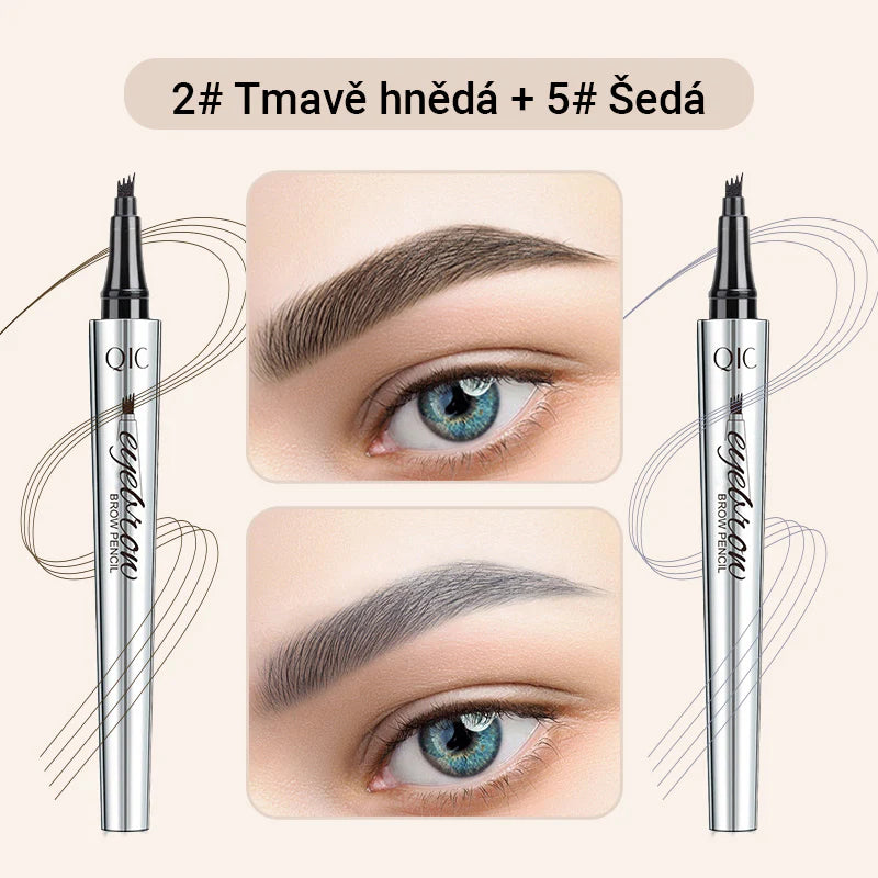 Creion de sprâncene multifuncțional cu 4 capete (2 bucăți, 🎁1 gratuit)