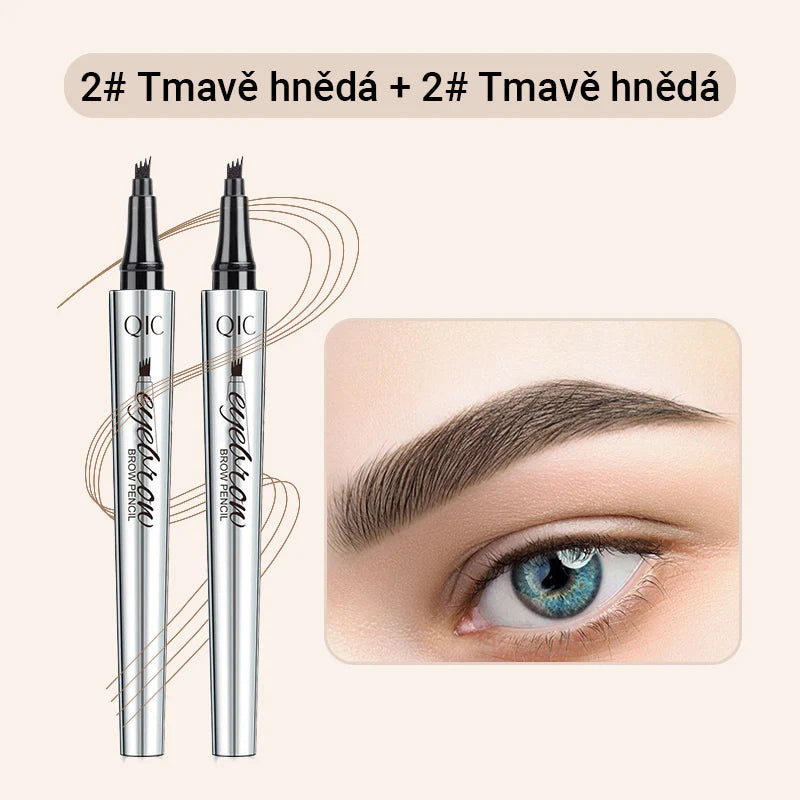 Creion de sprâncene multifuncțional cu 4 capete (2 bucăți, 🎁1 gratuit)
