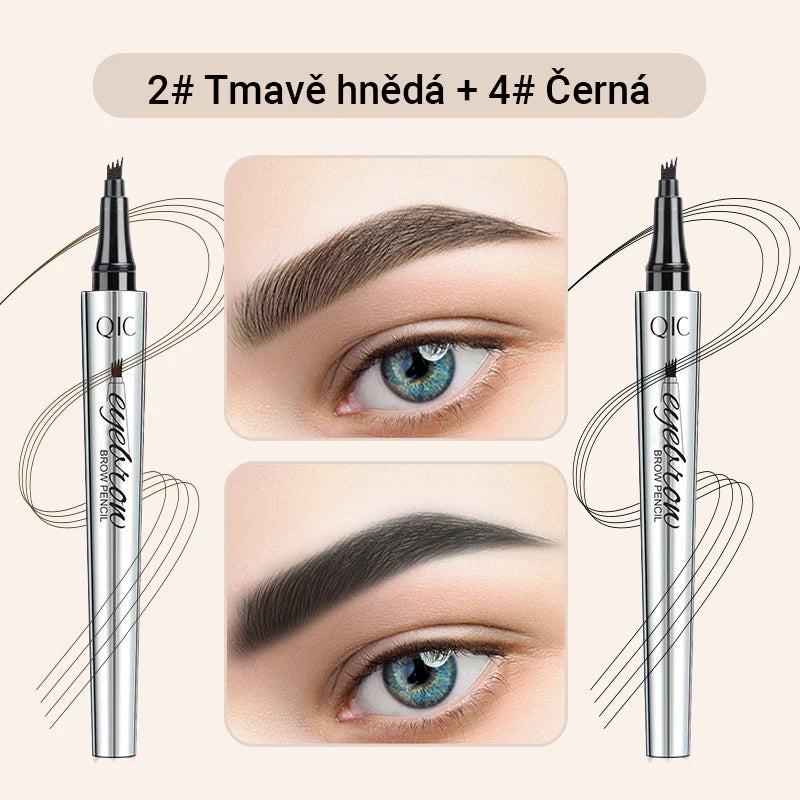 Creion de sprâncene multifuncțional cu 4 capete (2 bucăți, 🎁1 gratuit)