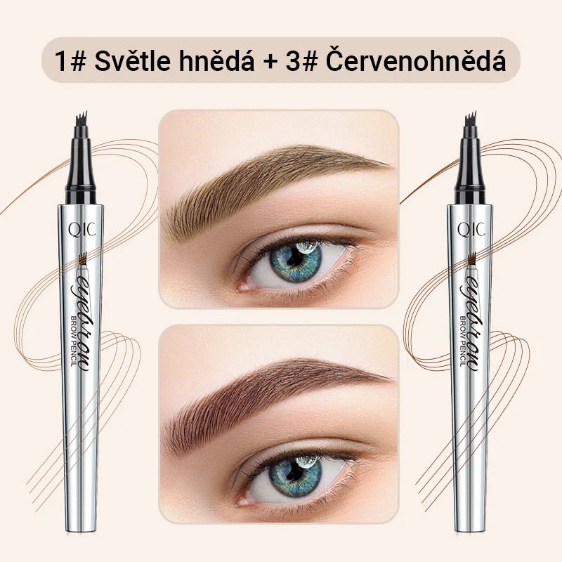 Creion de sprâncene multifuncțional cu 4 capete (2 bucăți, 🎁1 gratuit)