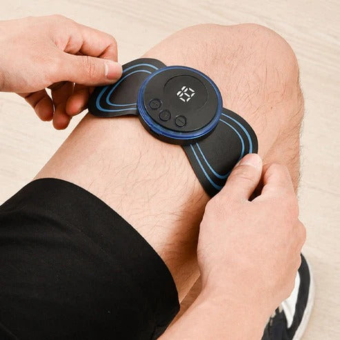 Aparat de masaj portabil cu 8 moduri și afișaj LCD – mini stimulator muscular pentru ameliorarea durerii