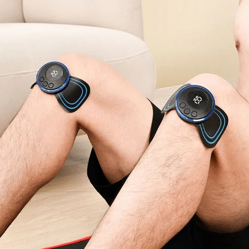 Aparat de masaj portabil cu 8 moduri și afișaj LCD – mini stimulator muscular pentru ameliorarea durerii