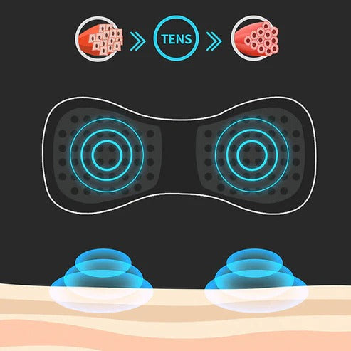 Aparat de masaj portabil cu 8 moduri și afișaj LCD – mini stimulator muscular pentru ameliorarea durerii