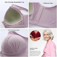 🔥Cumpără 1 și primești 1 gratis🔥-Sutien respirabil din bumbac, prietenos cu pielea, cu nasturi frontali